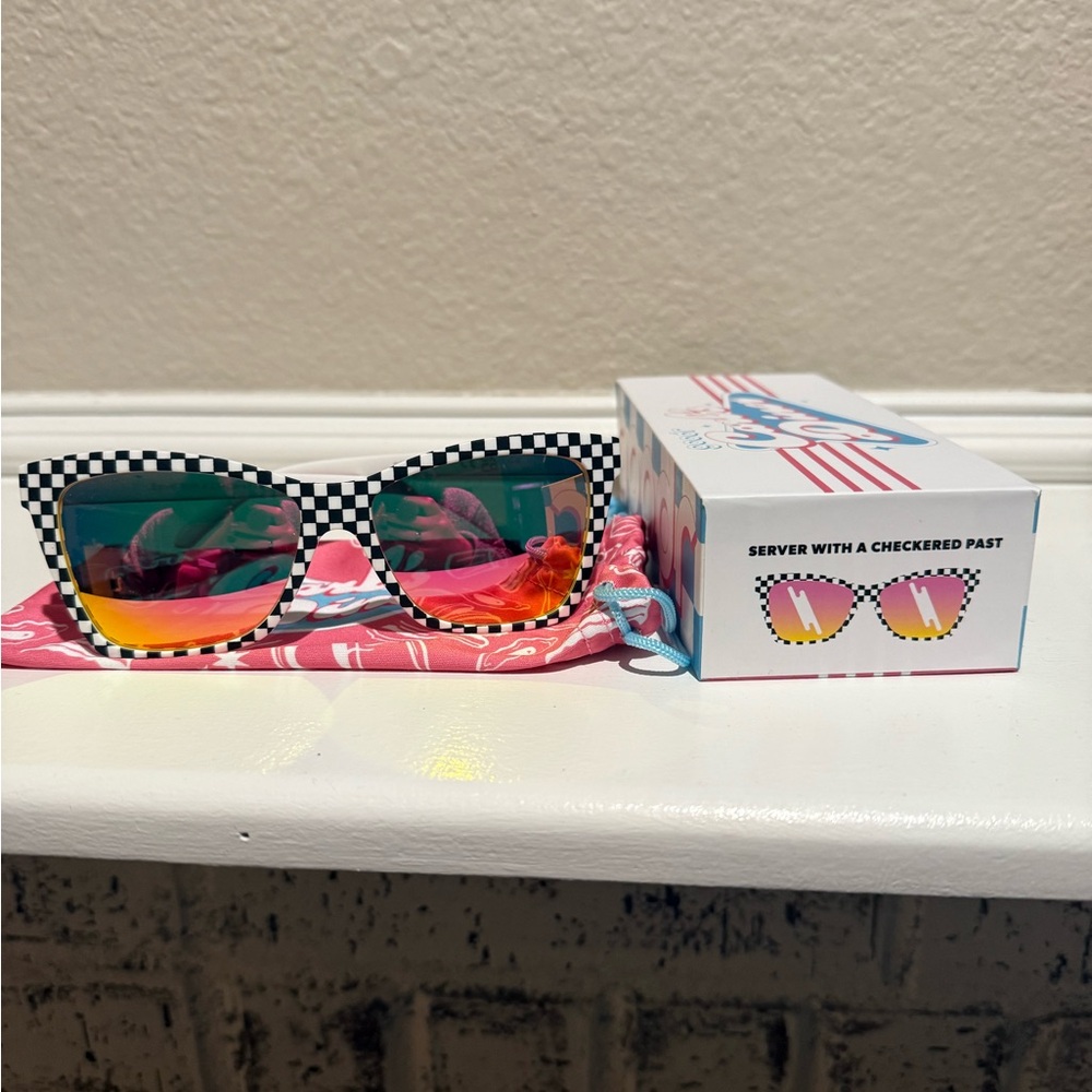 Goodr Server with a Checkered Past Sunglasses